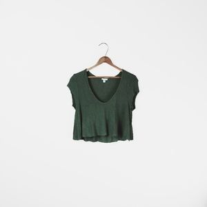 UO // Sweater Knit Swingy Crop Top